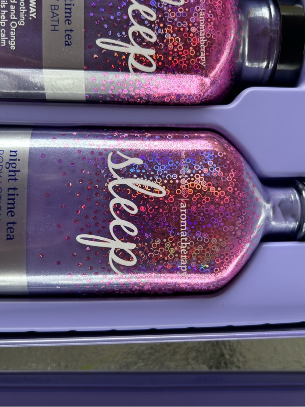 Rare-HTF! Bath & Body Works Night Time Tea Luxury Bath duo - Picture 6 of 6